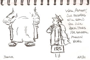 The blathering idiot in heaven