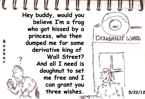 BlatheringIdiot_DoughnutWorld2_96dpi copy Man begging for Doughnut