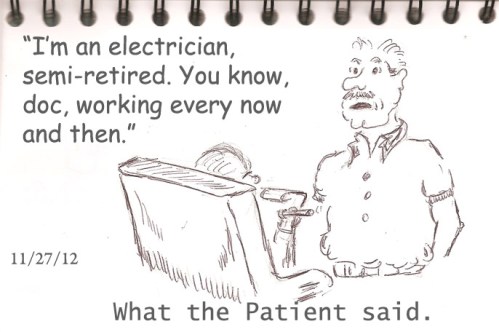 patient talking to doctor