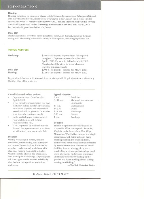 2013 cost information