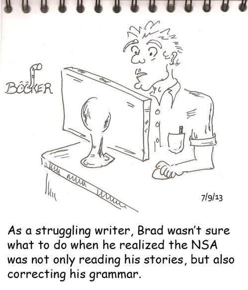 The spy who "writed" me.