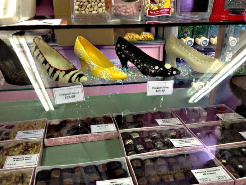 She was pumped to see the candy.