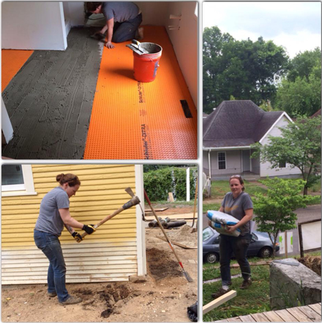 Exterior and interior work.