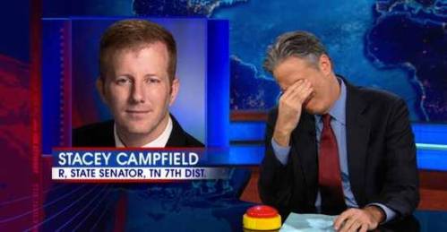 Stacey Campfield on TV.