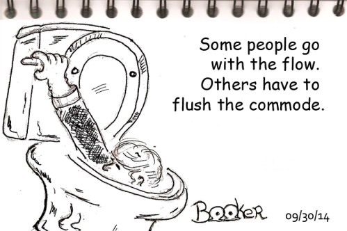 Jiggle the handle if you have to.