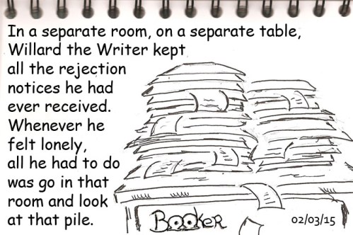 It was the one good use he found for rejection slips. As long as he had these, Willard knew he was not alone.
