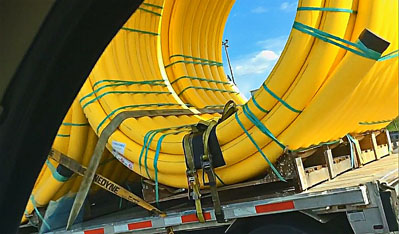 Catching up to the hoops on the highway.