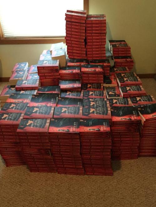 Copies of the banned book.