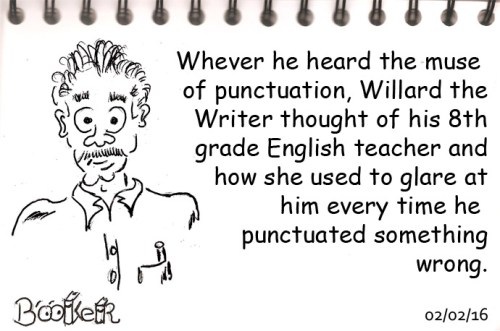 Sometimes the muse was not a-musing. 