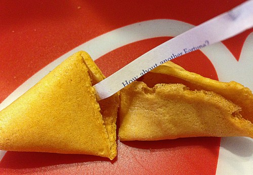 The fortune cookie may have not been half-baked, but his fortune was.
