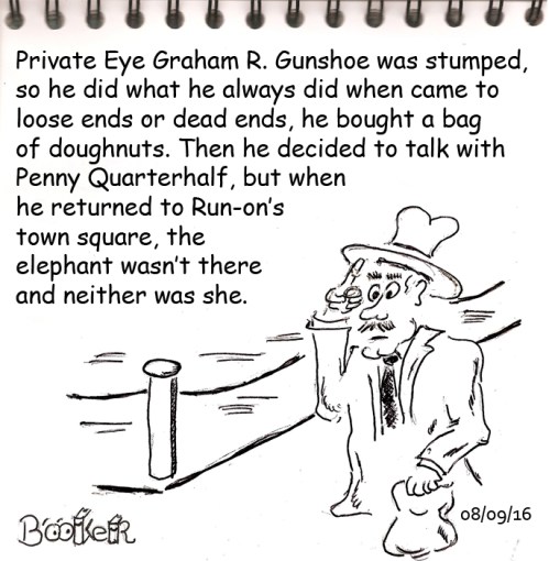 He even brought some peanuts for the elephant, just in case.