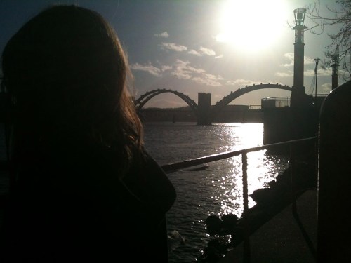 The sun, the water, the sky.