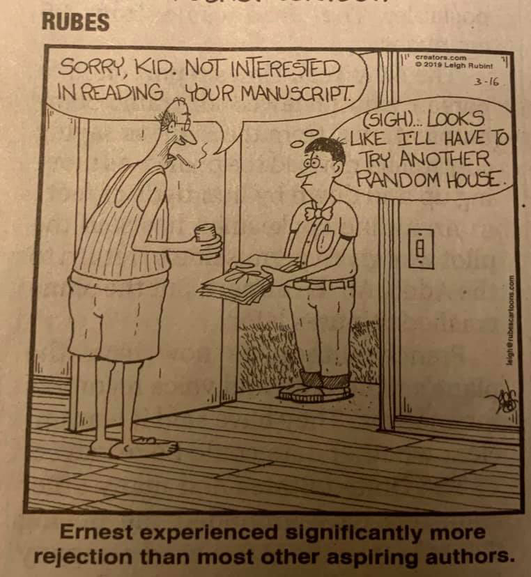 Cartoon writer rejection at random house