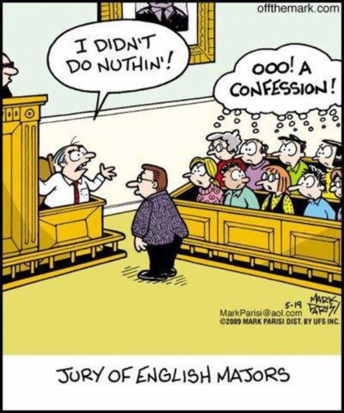 JURY OF ENGLISH MAJORS